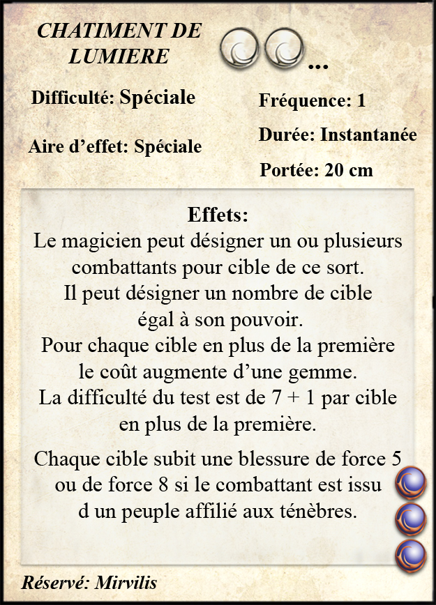 Châtiment de Lumière